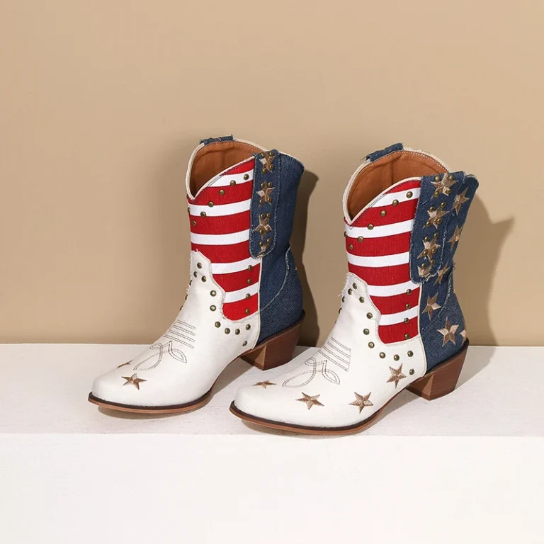 Women's American Flag Western Boots - Patriotic Style Meets Western Comfort
